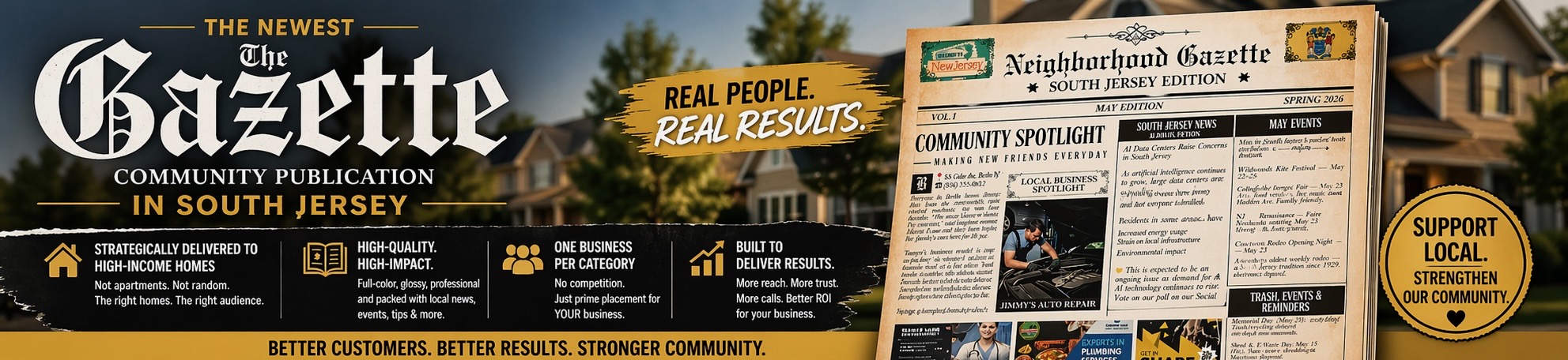 Neighborhood Gazette in a mailbox