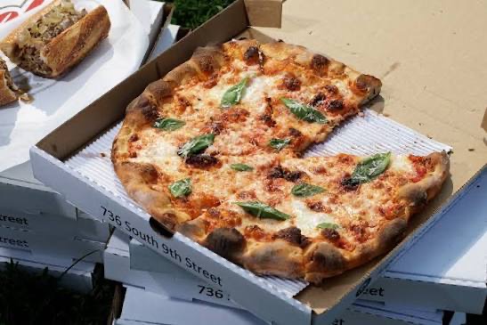 Angelo&rsquo;s Pizzeria pie and hoagie
