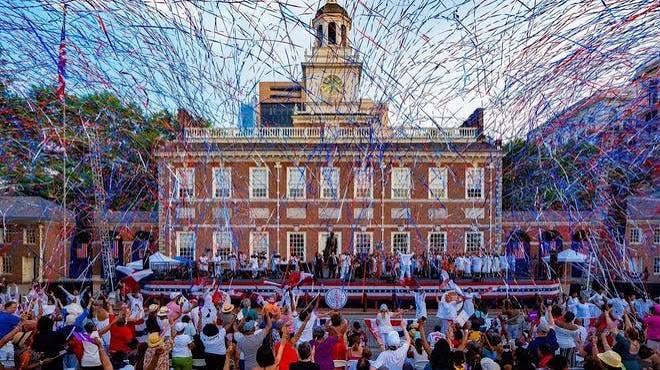 Independence Hall, Philadelphia — America's 250th Anniversary celebration, July 4, 2026