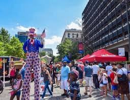 Fourth of July street festival celebration