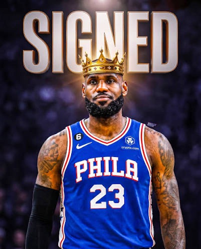 It&rsquo;s Real: LeBron James Is a Philadelphia 76er