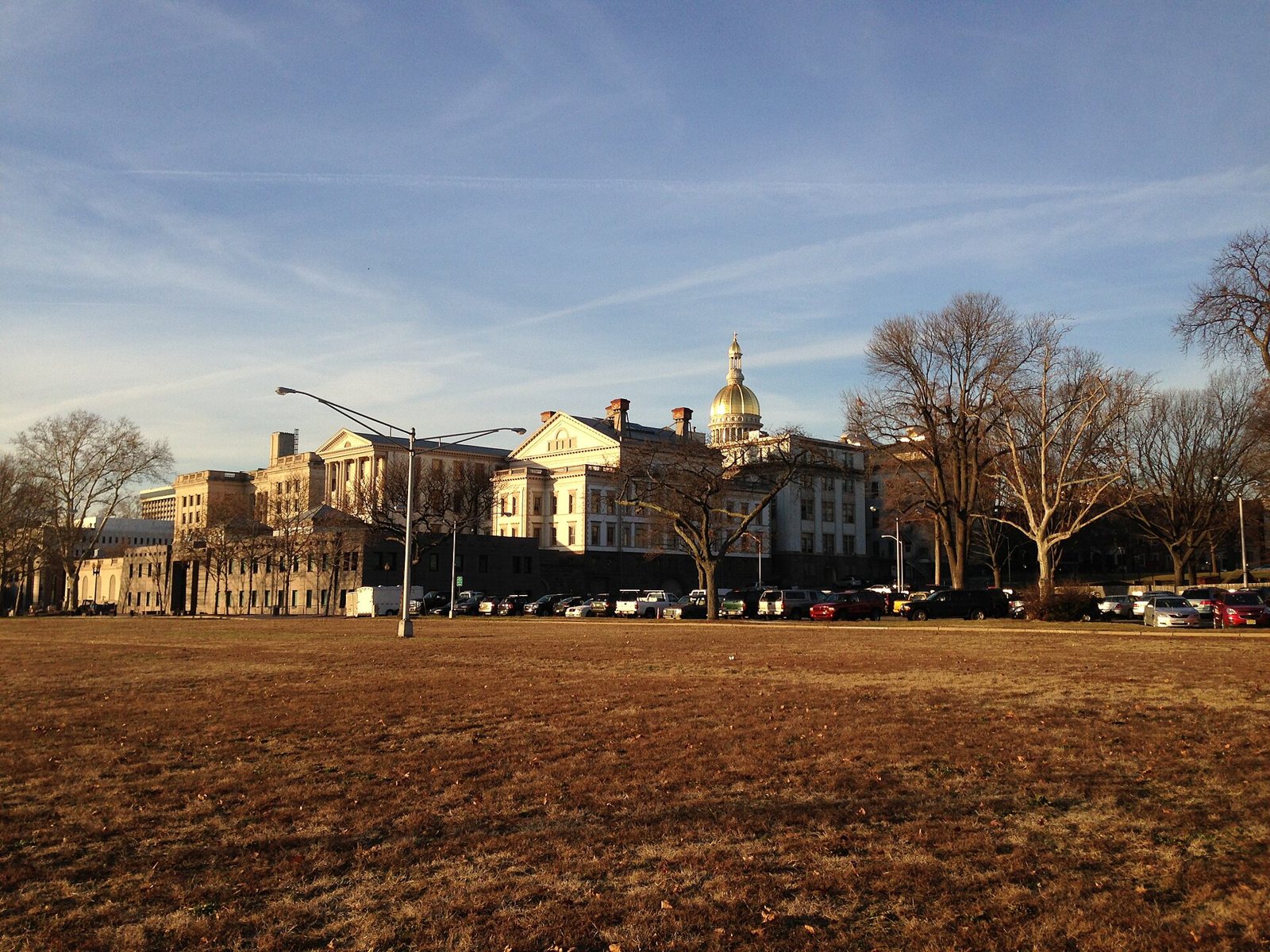 The New Jersey State House and its gold dome in Trenton