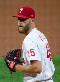 Zack Wheeler pitching for the Phillies