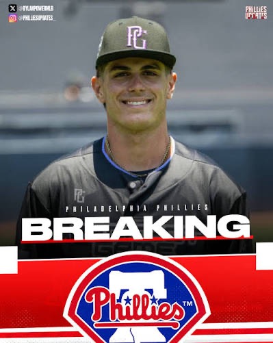 Breaking: the Phillies select a high school shortstop in the first round of the 2026 MLB Draft