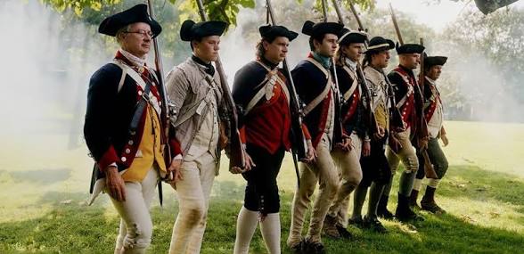 Revolutionary War reenactors — South Jersey America 250th anniversary celebration July 4, 2026