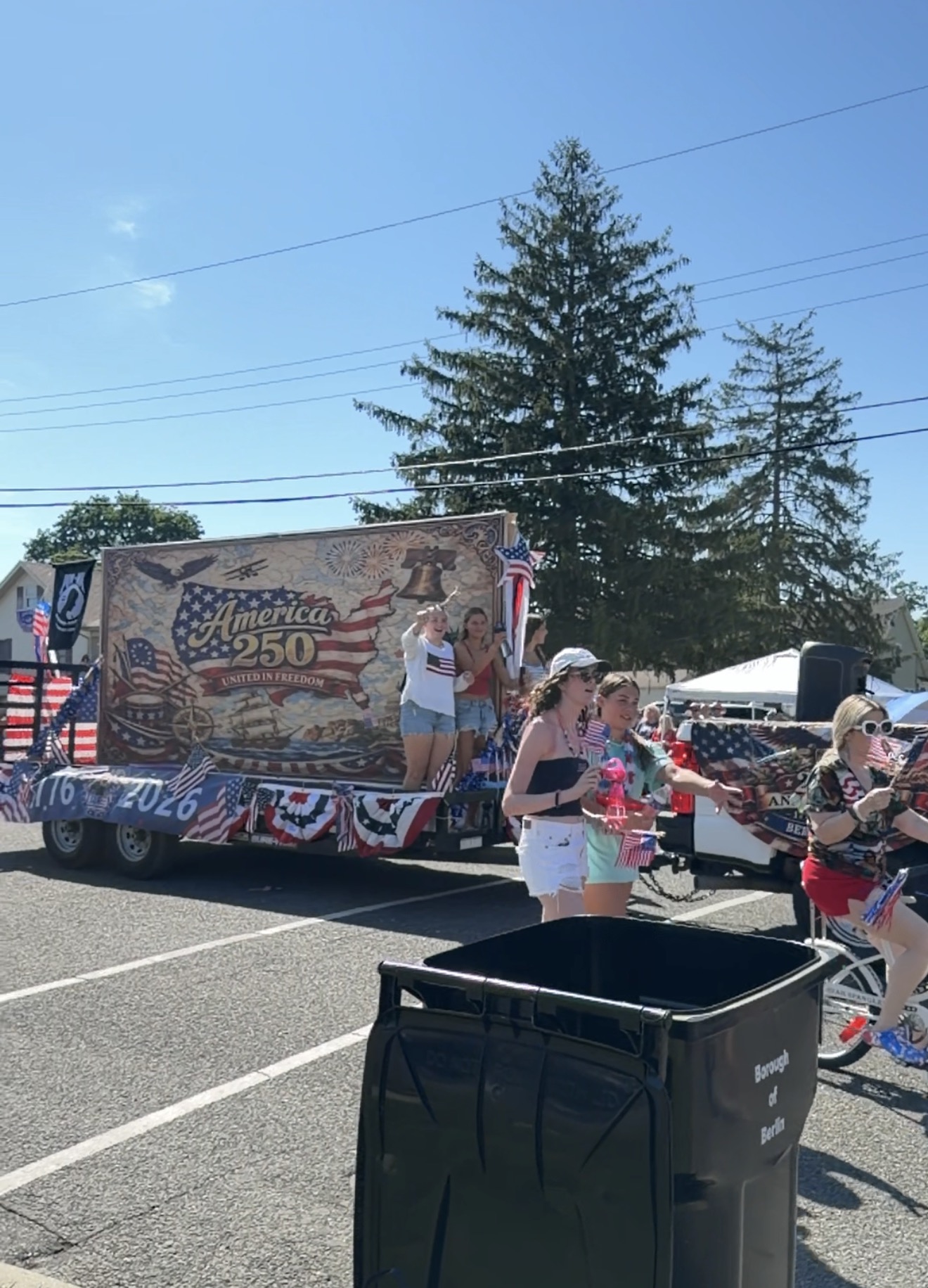 Crowds at the Berlin NJ Fourth of July parade — America's 250th anniversary celebration 2026