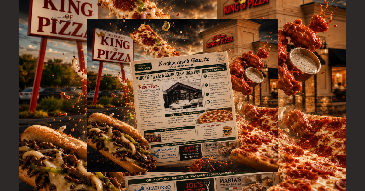 King of Pizza, South Jersey