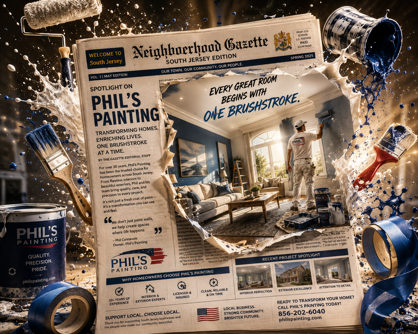 Phil's Painting — South Jersey 3rd Generation Custom Painting — The Neighborhood Gazette Spotlight