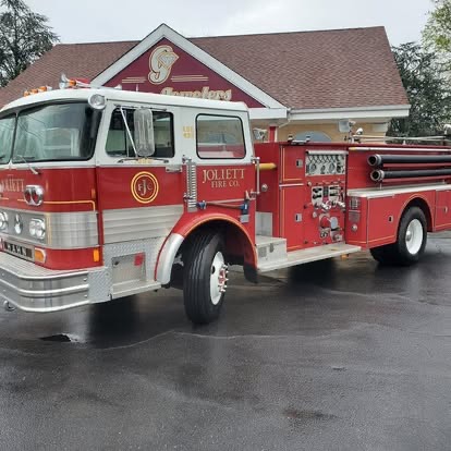 Joliett Fire Co. engine — Michael Miller's firefighter connection — TCB Auto Detailing South Jersey