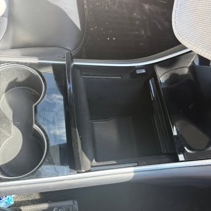 Sparkling clean center console after detail — TCB Auto Detailing South Jersey